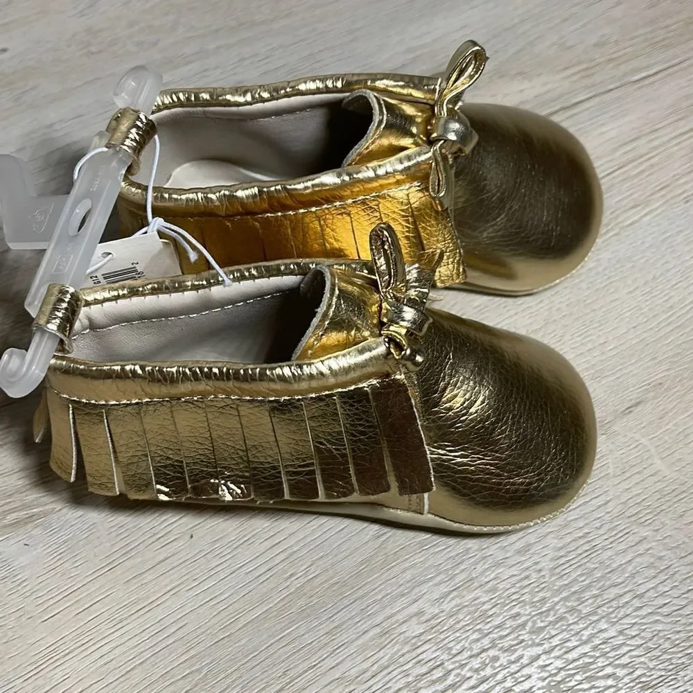NWT Old Baby Infant Shoes. Silver‎ 6/12 mos Gold 12/18mos